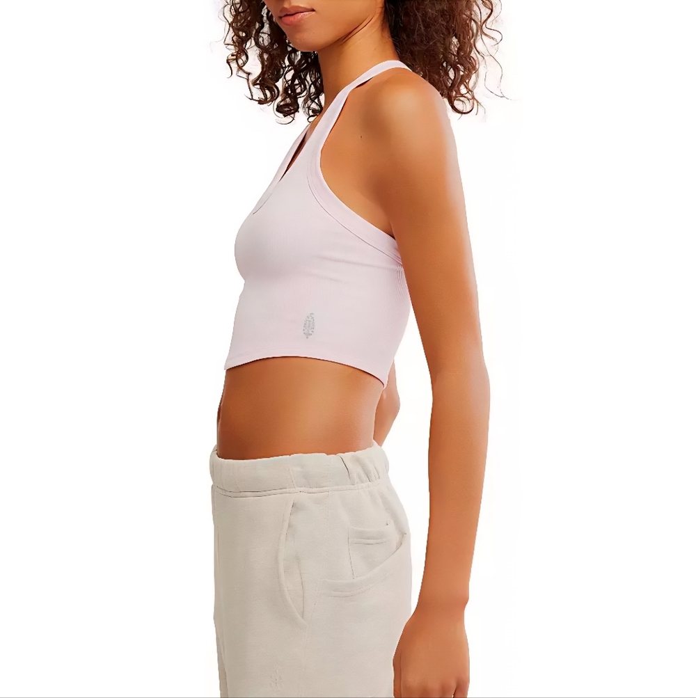 FP Movement All Clear V Neck Cami in Powder Pink, NWT - Picture 9 of 10